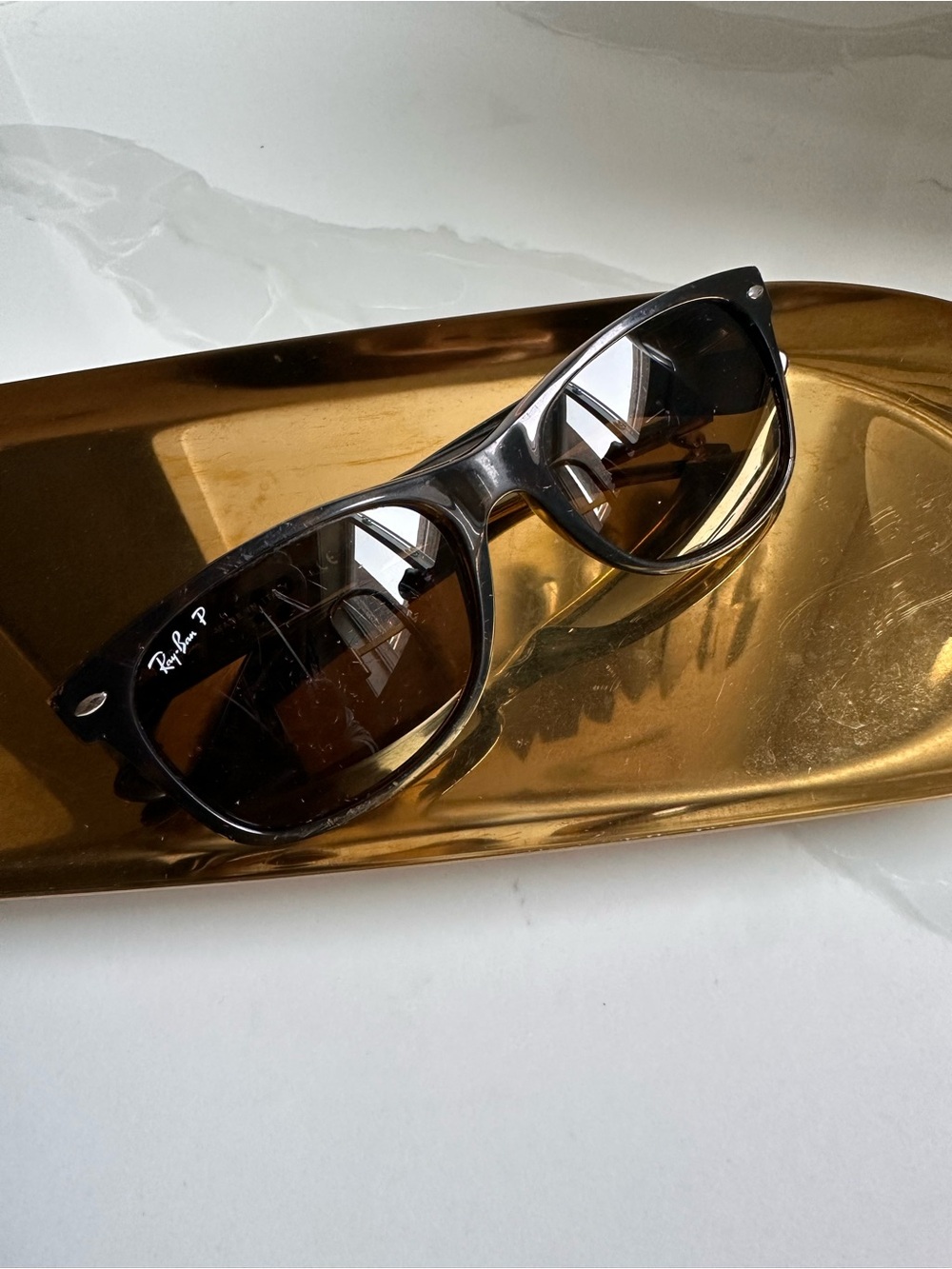 Ray-Ban “New Wayfarer” 55mm Tortoise Shell RB2132 Polarized